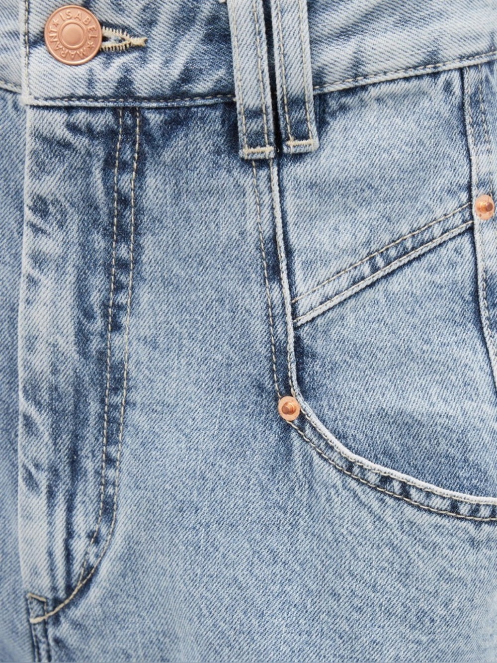 ISABEL MARANT Dilesqui High-Rise Wide-Leg Jeans Size FR 40 - Picture 3 of 11